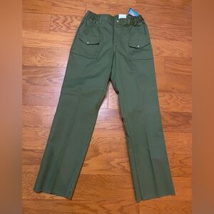 NWT! Boy Scouts of America Pants Men 34 Green Union Made USA Khaki Outdoor